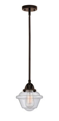 Nouveau 2 Mini Pendant Antique Copper Brass