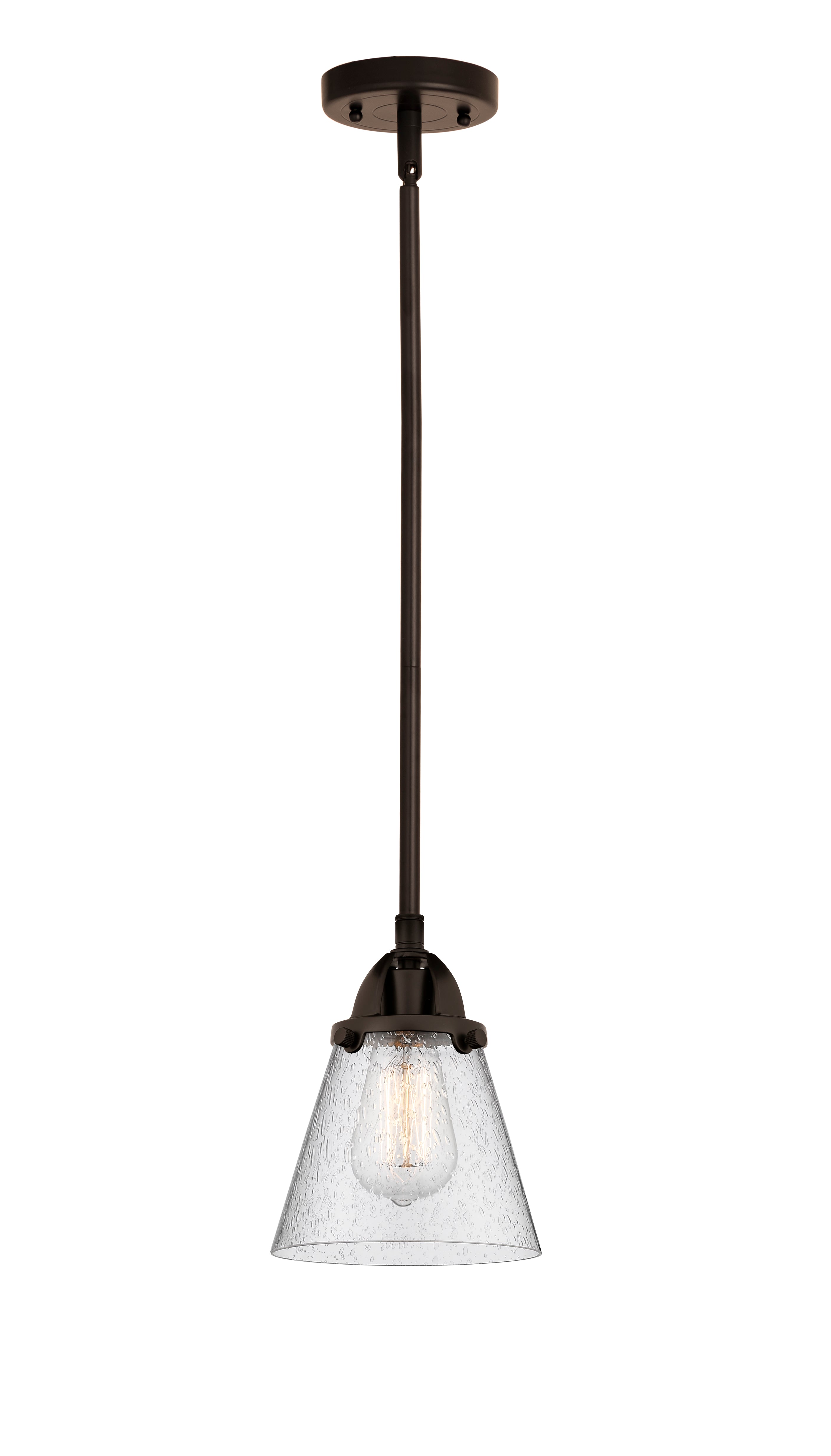 Nouveau 2 Mini Pendant Antique Copper Brass