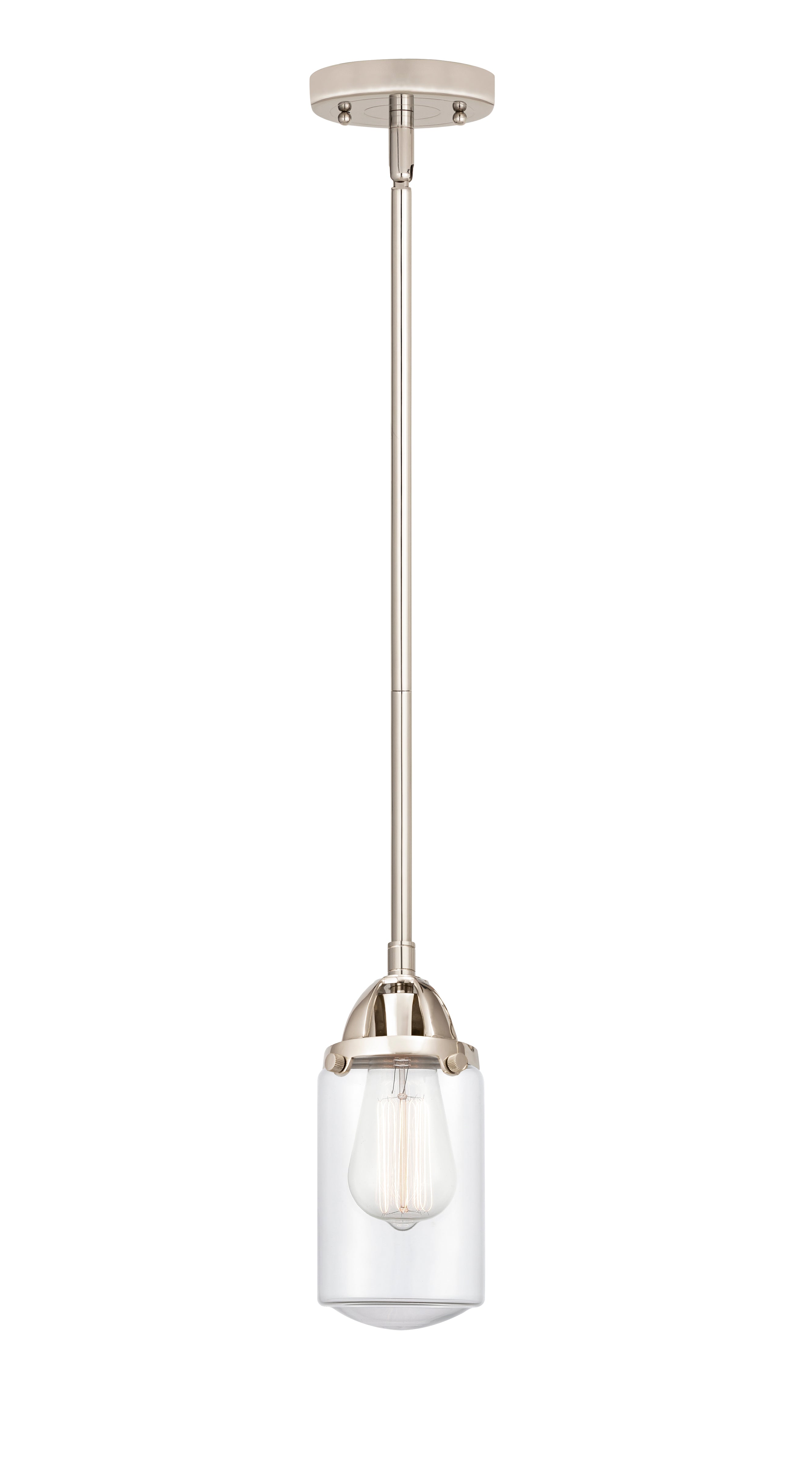 Nouveau 2 Mini Pendant Antique Copper Brass
