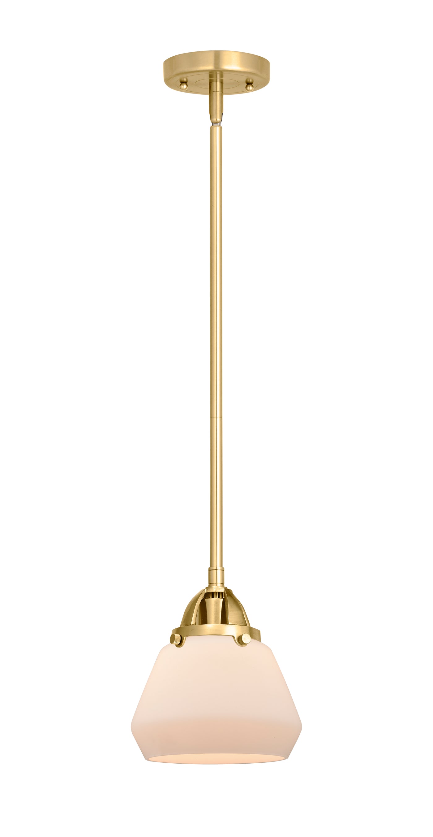 Nouveau 2 Mini Pendant Cast Brass Antique