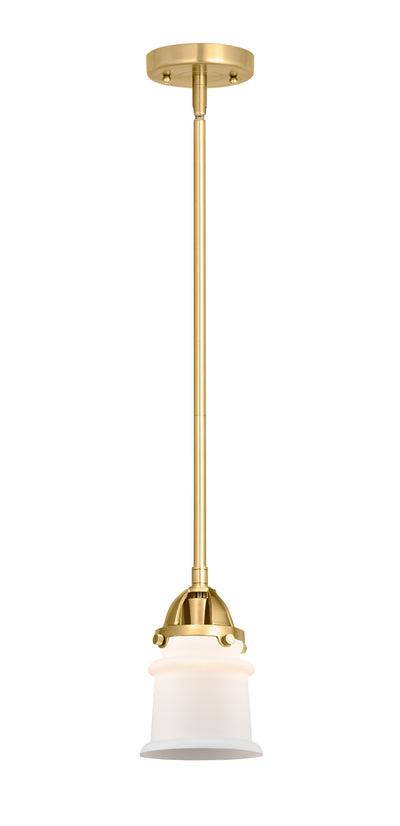 Nouveau 2 Mini Pendant Cast Brass Antique