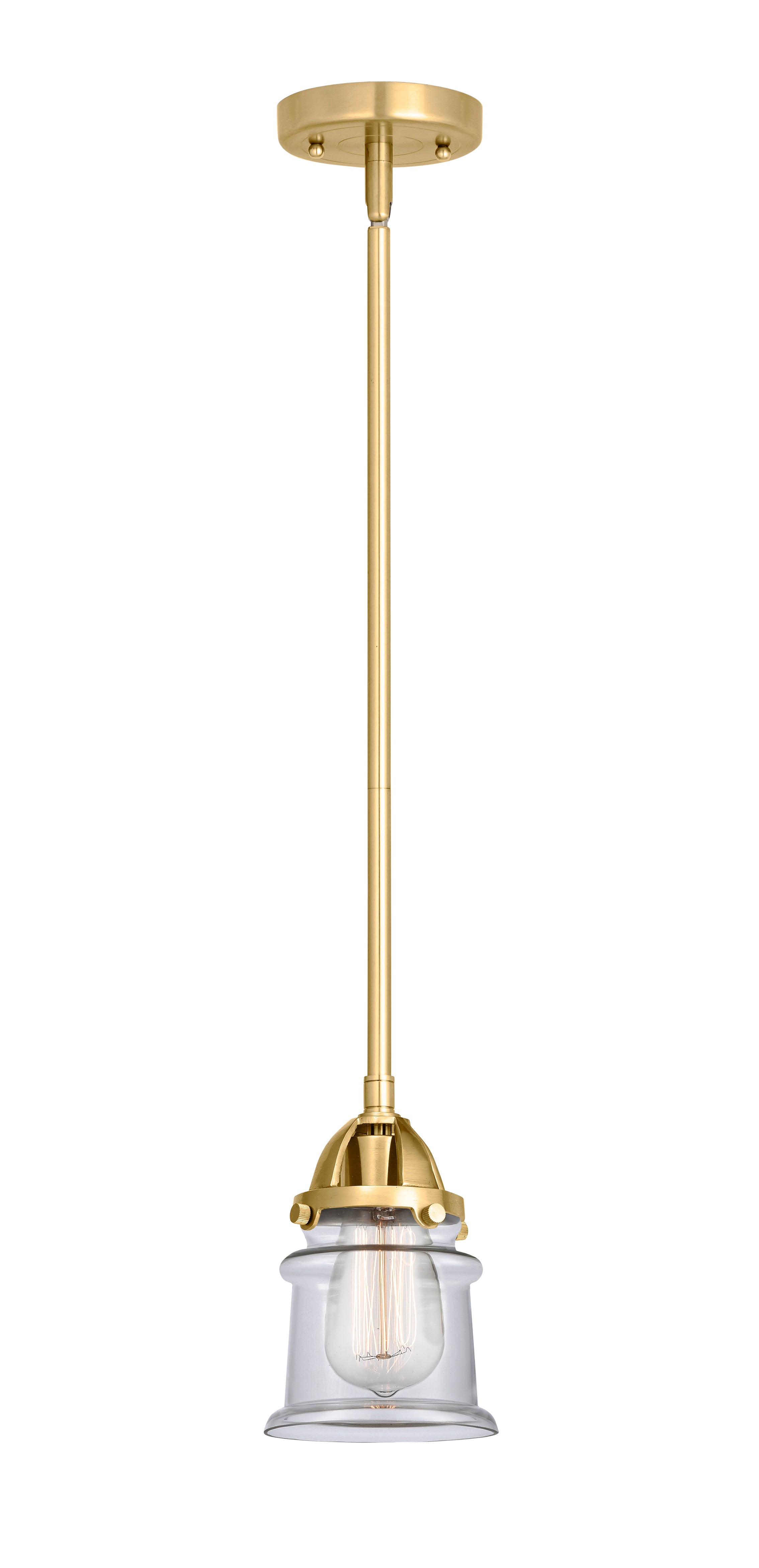 Nouveau 2 Mini Pendant Antique Copper Brass