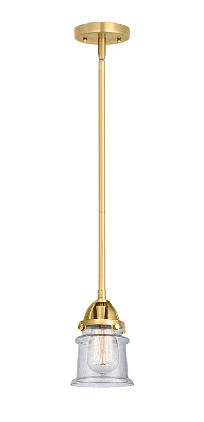 Nouveau 2 Mini Pendant Cast Brass Antique