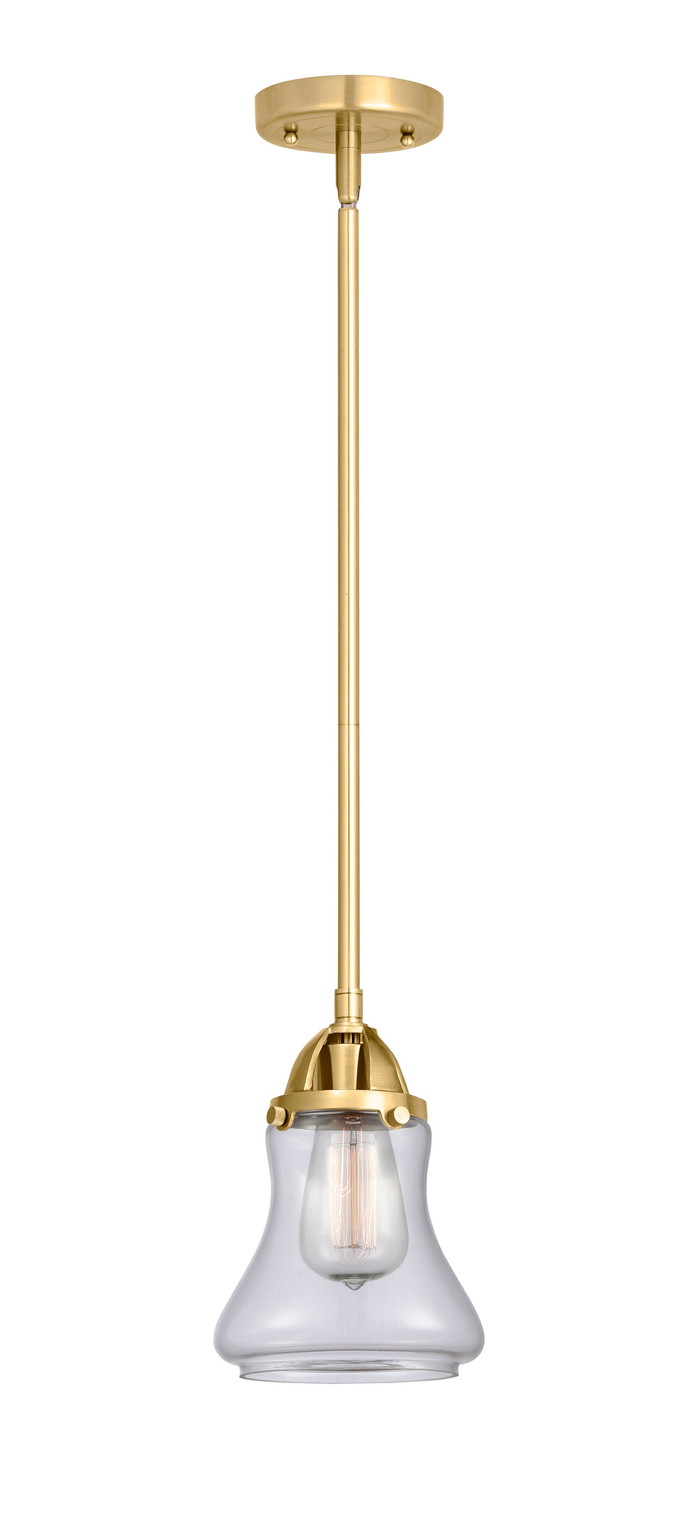 Nouveau 2 Mini Pendant Antique Copper Brass