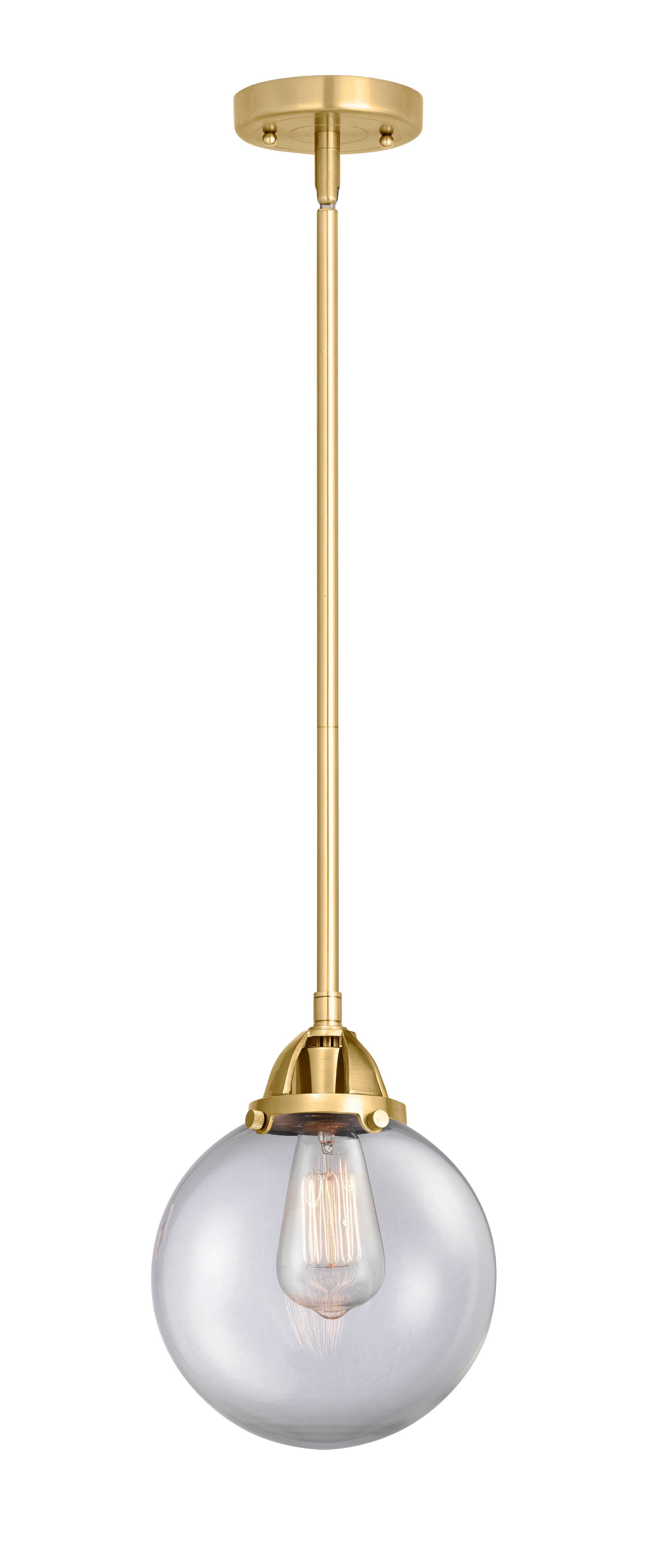 Nouveau 2 Mini Pendant Antique Copper Brass