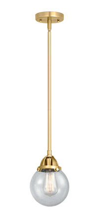 Nouveau 2 Mini Pendant Cast Brass Antique Copper