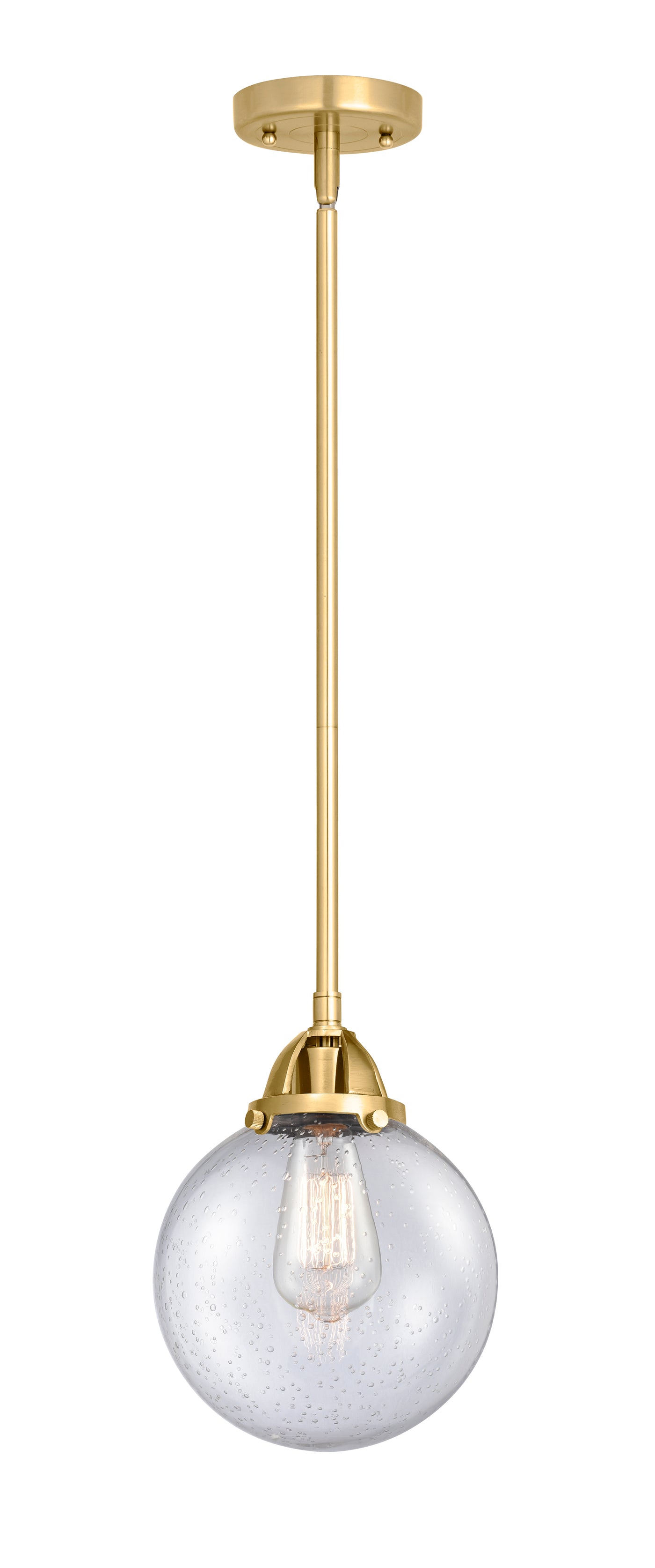 Nouveau 2 Mini Pendant Antique Copper Brass