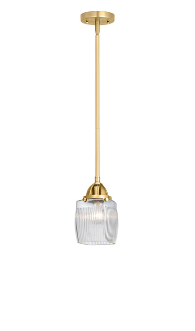 Nouveau 2 Mini Pendant Antique Copper Brass