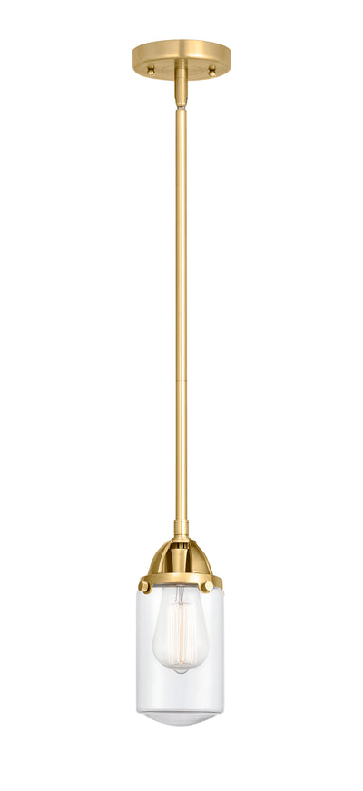 Nouveau 2 Mini Pendant Antique Copper Brass