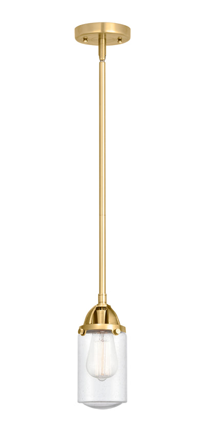 Nouveau 2 Mini Pendant Antique Copper Brass