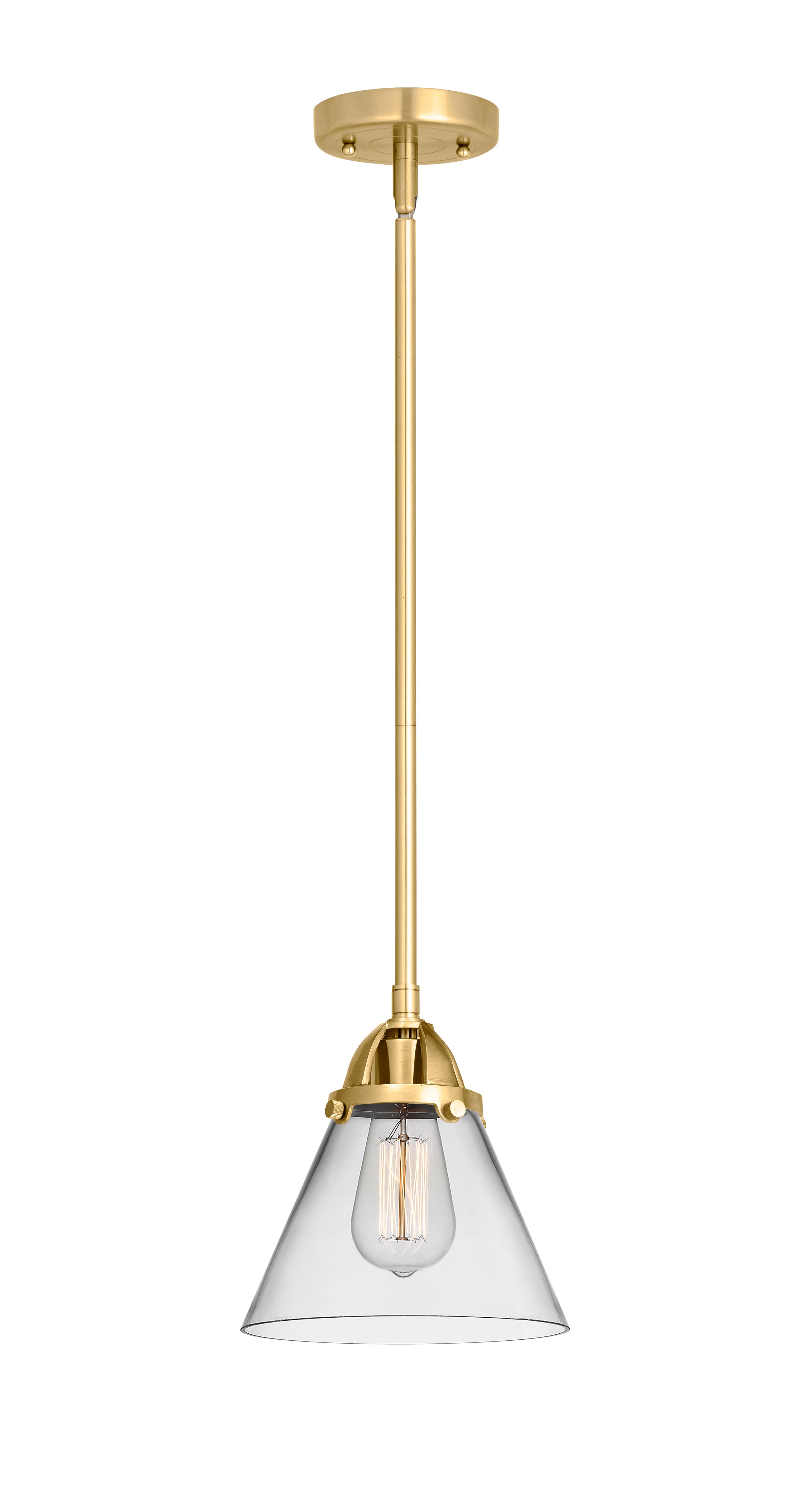 Nouveau 2 Mini Pendant Antique Copper Brass