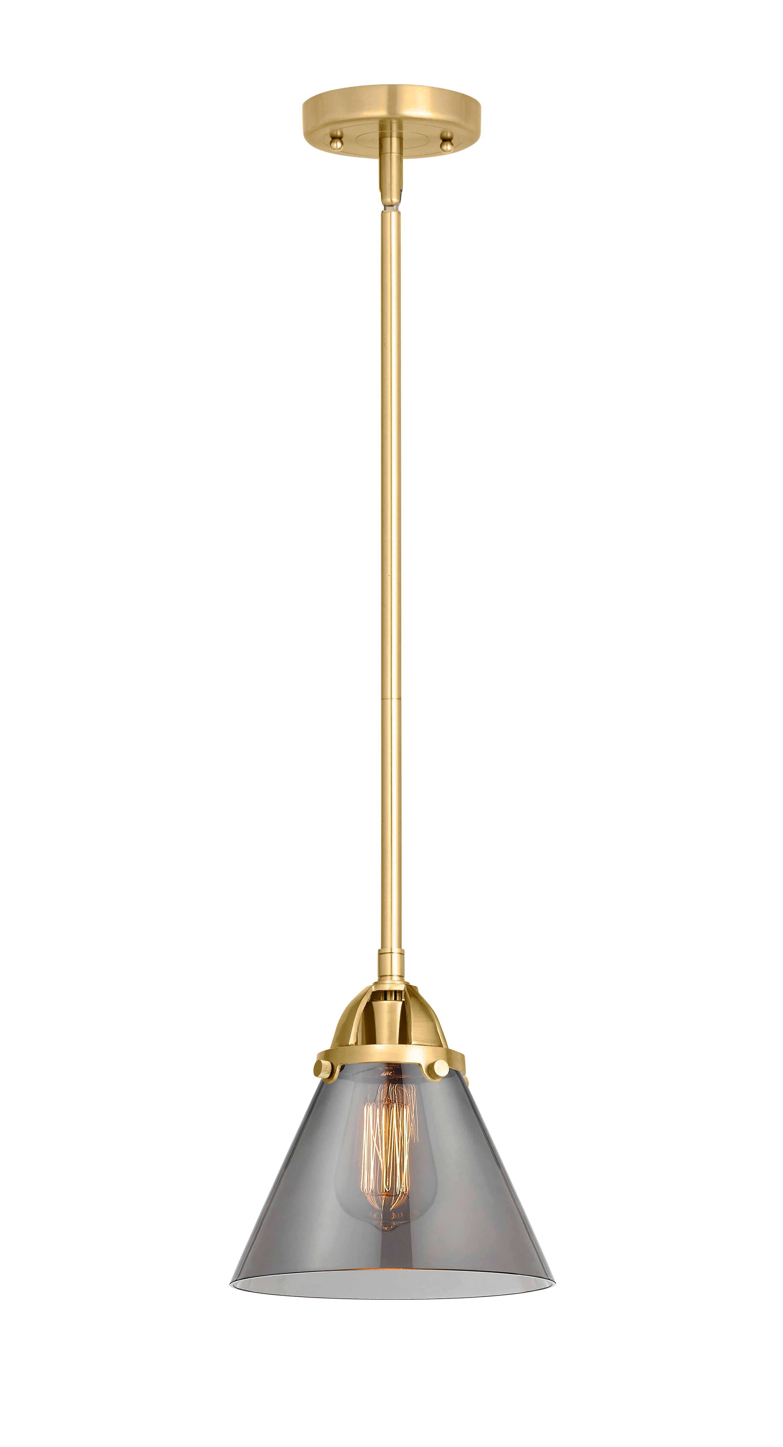 Nouveau 2 Mini Pendant Antique Copper Brass