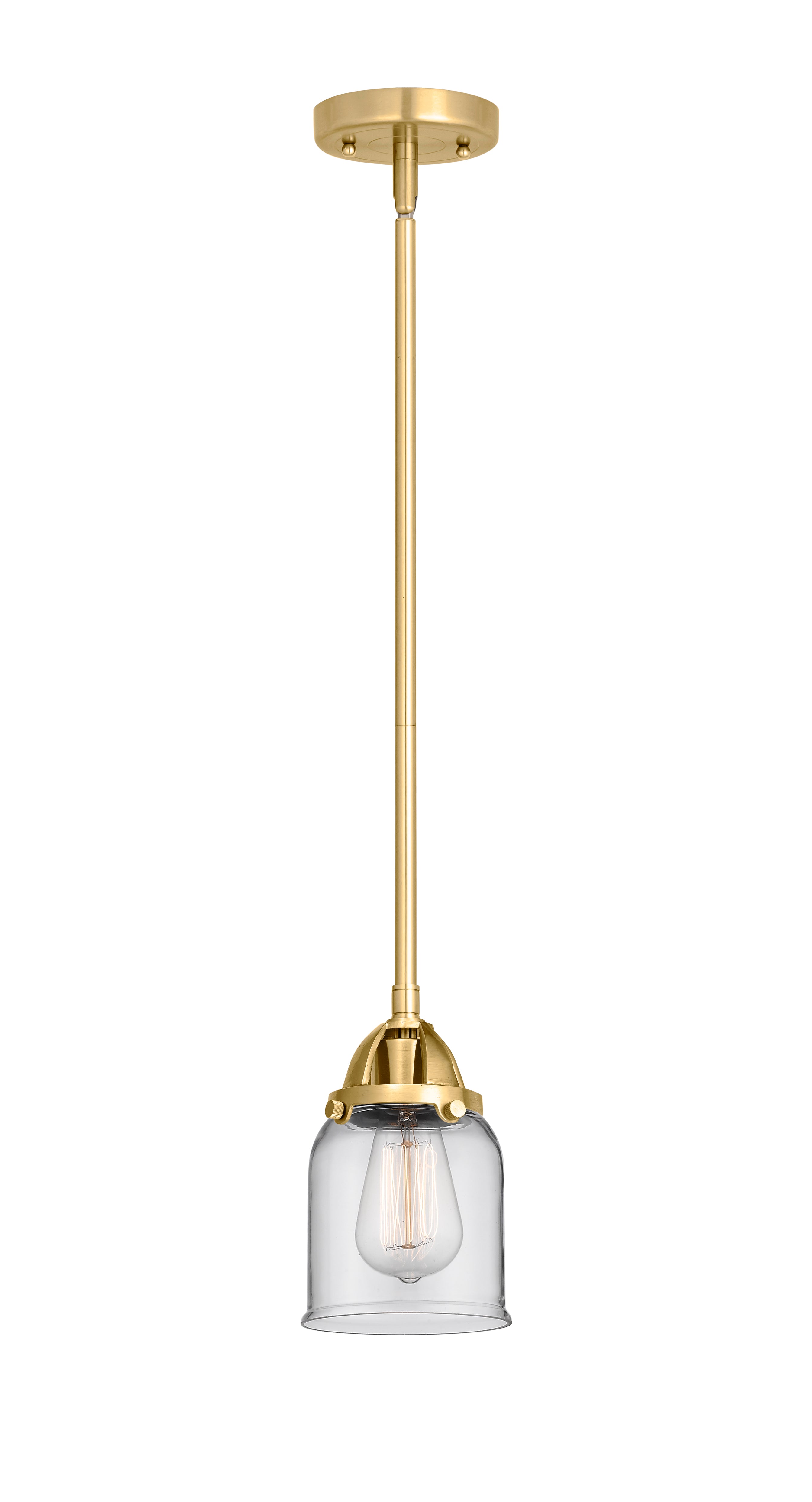 Nouveau 2 Mini Pendant Antique Copper Brass