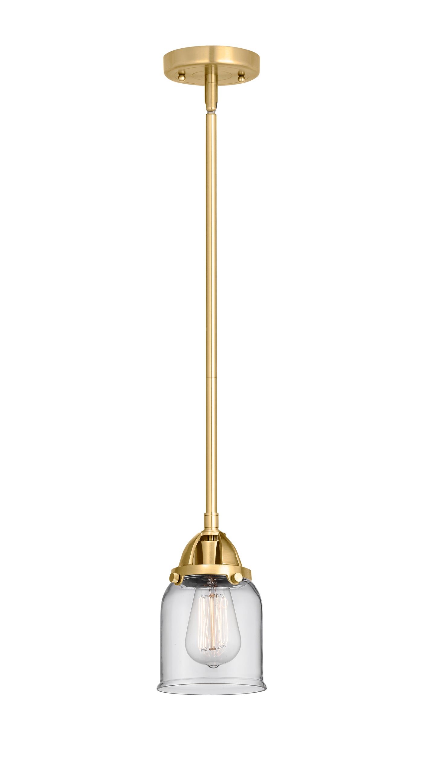 Nouveau 2 Mini Pendant Antique Copper Brass