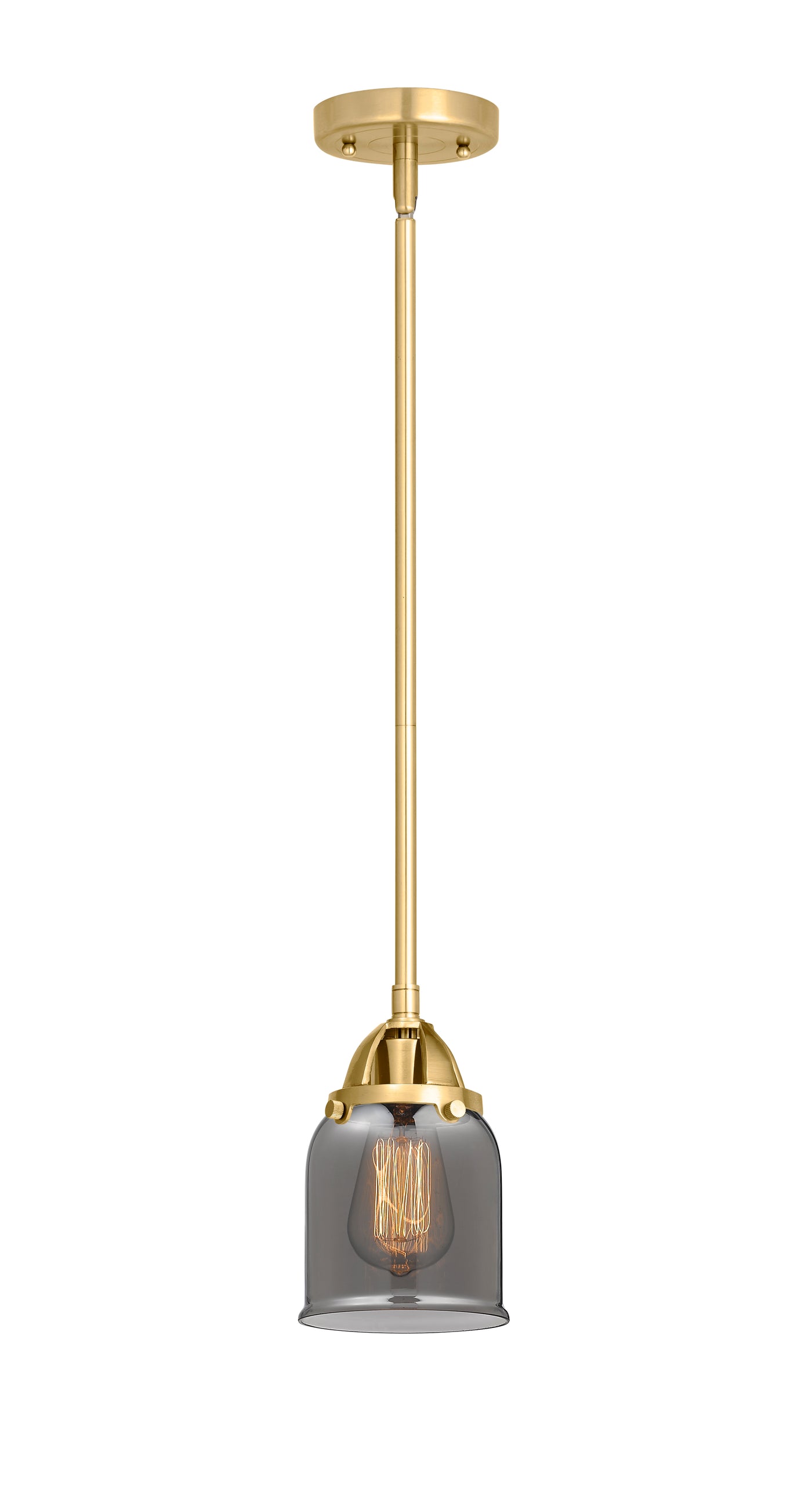 Nouveau 2 Mini Pendant Antique Copper Brass