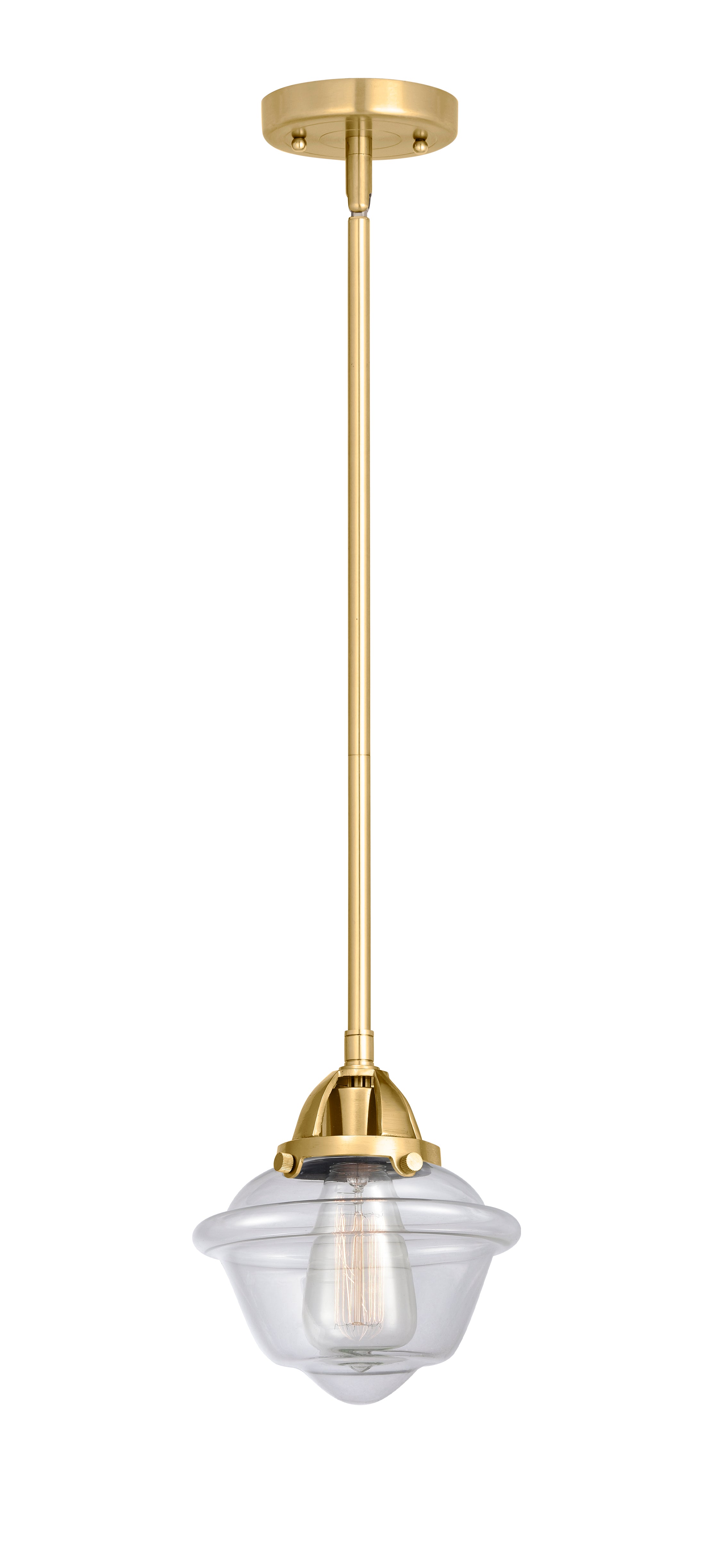 Nouveau 2 Mini Pendant Antique Copper Brass
