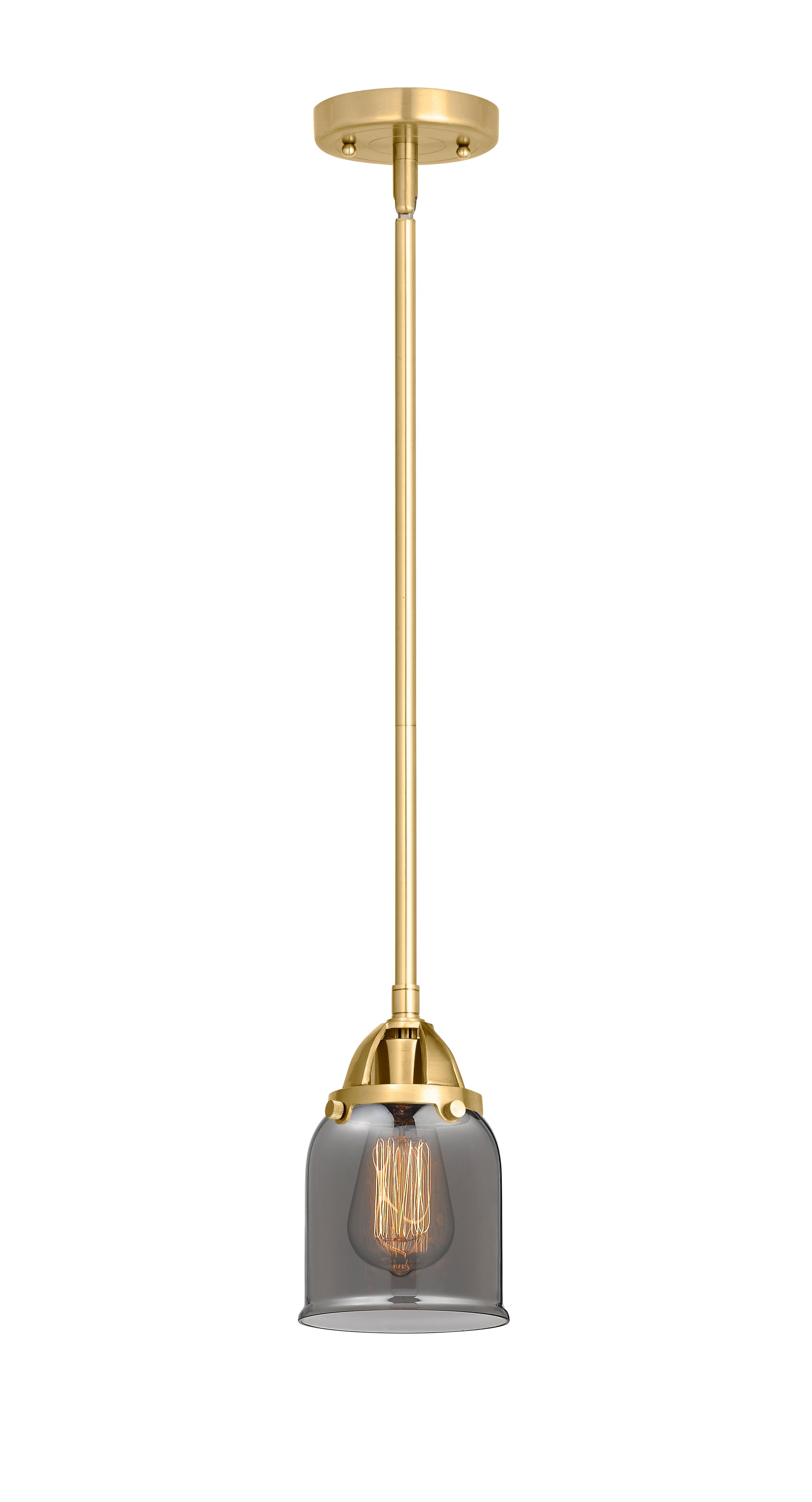 Nouveau 2 Mini Pendant Antique Copper Brass