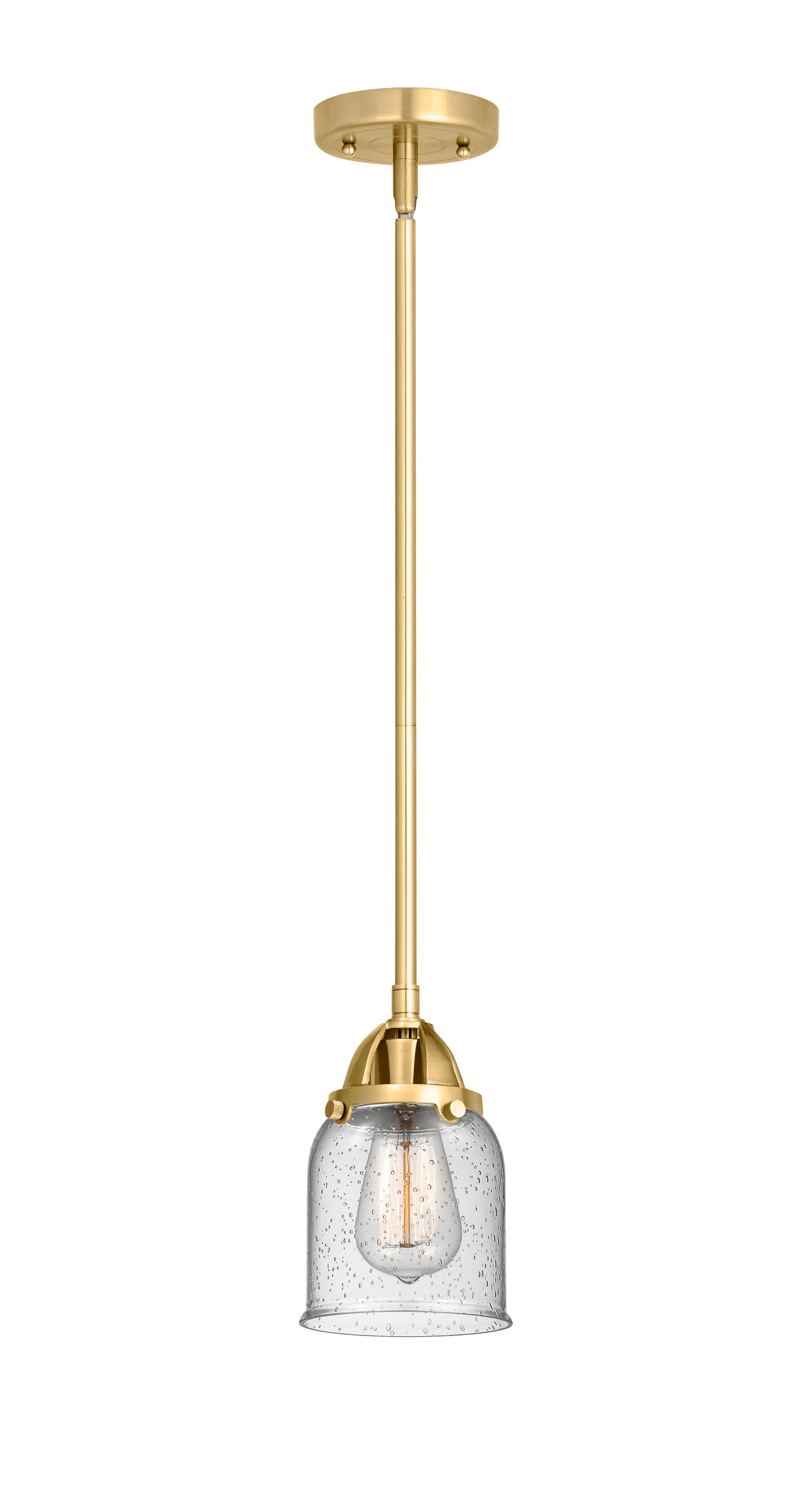 Nouveau 2 Mini Pendant Antique Copper Brass