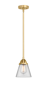 Nouveau 2 Mini Pendant Antique Copper Brass