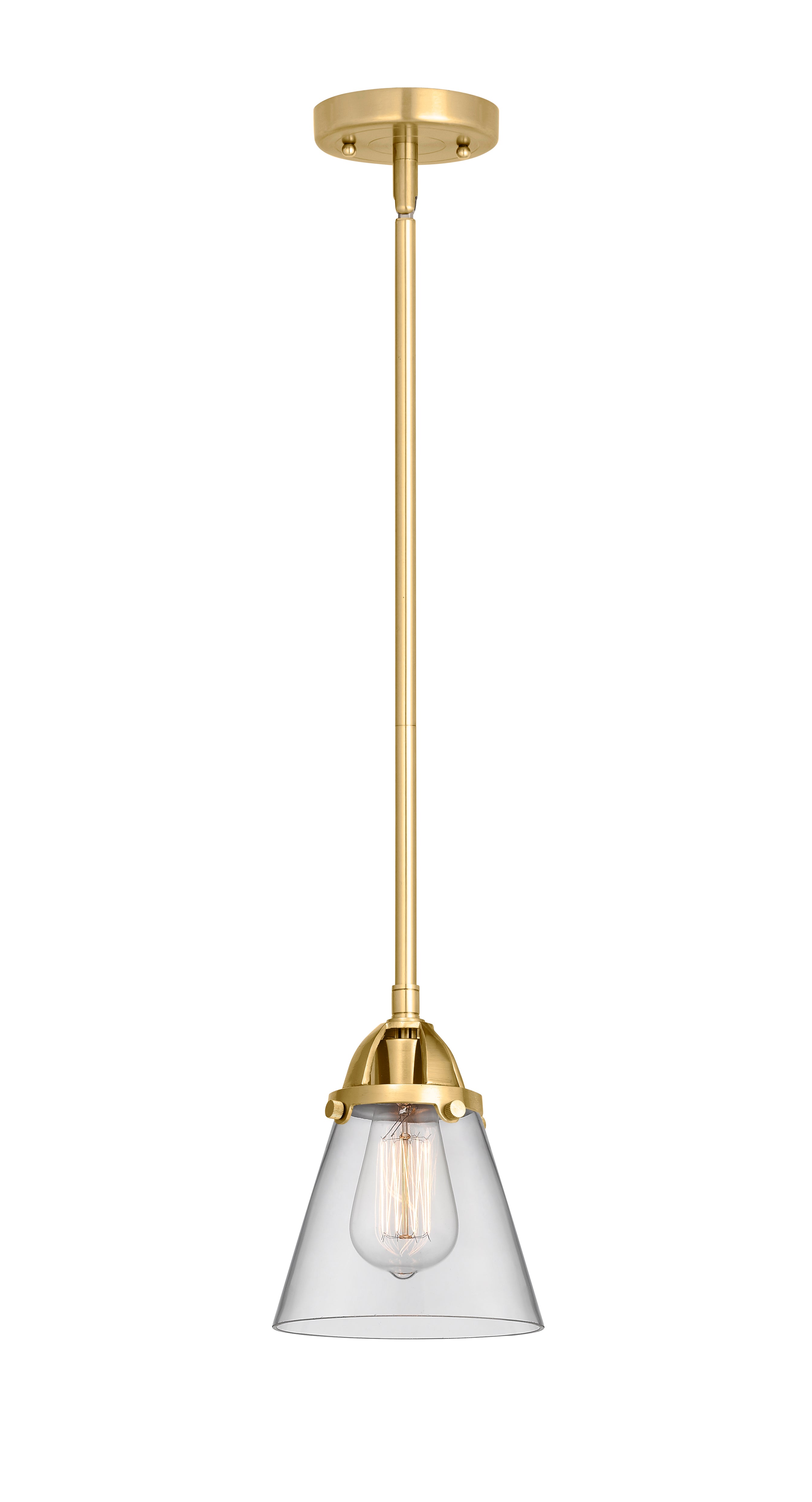 Nouveau 2 Mini Pendant Antique Copper Brass