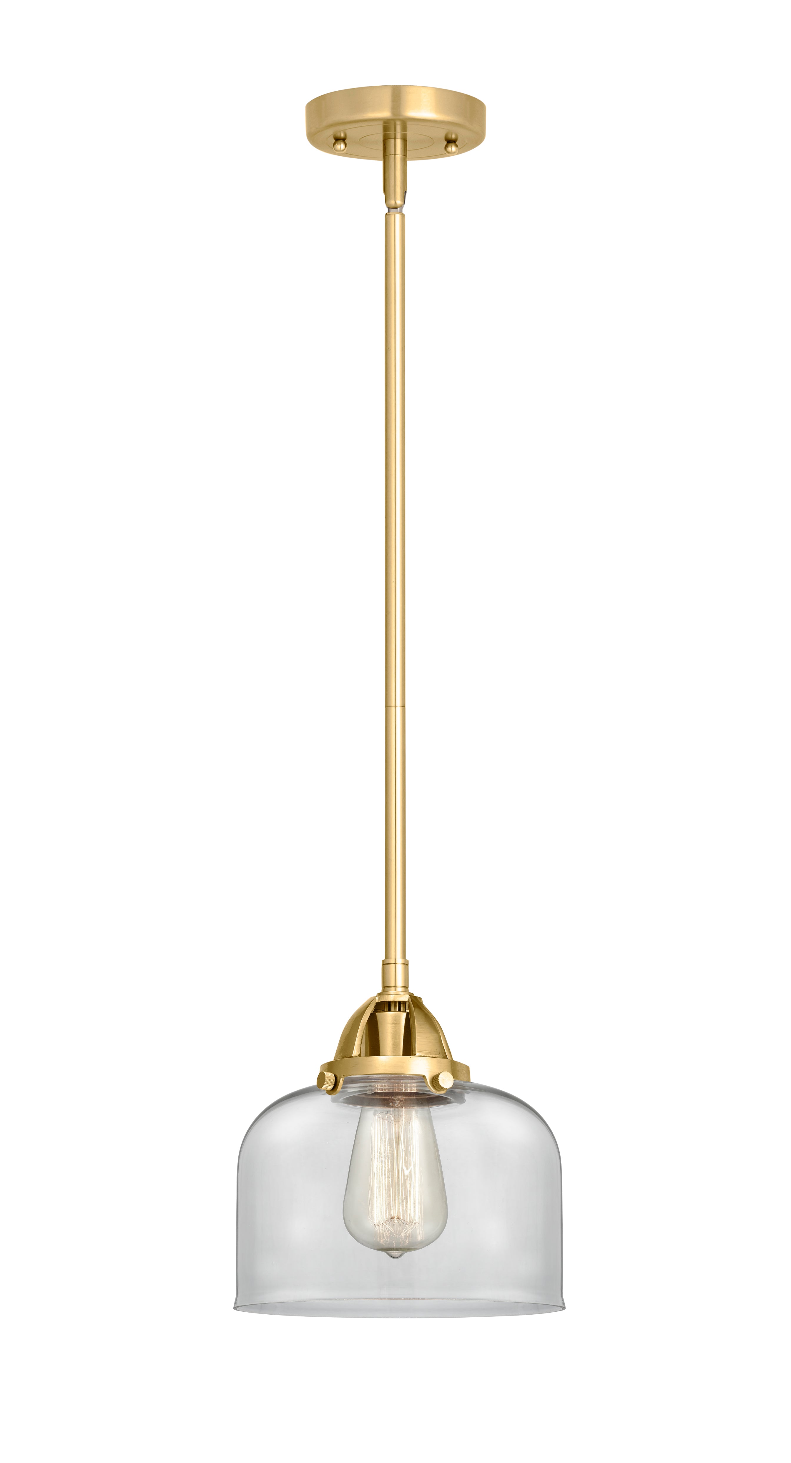 Nouveau 2 Mini Pendant Antique Copper Brass