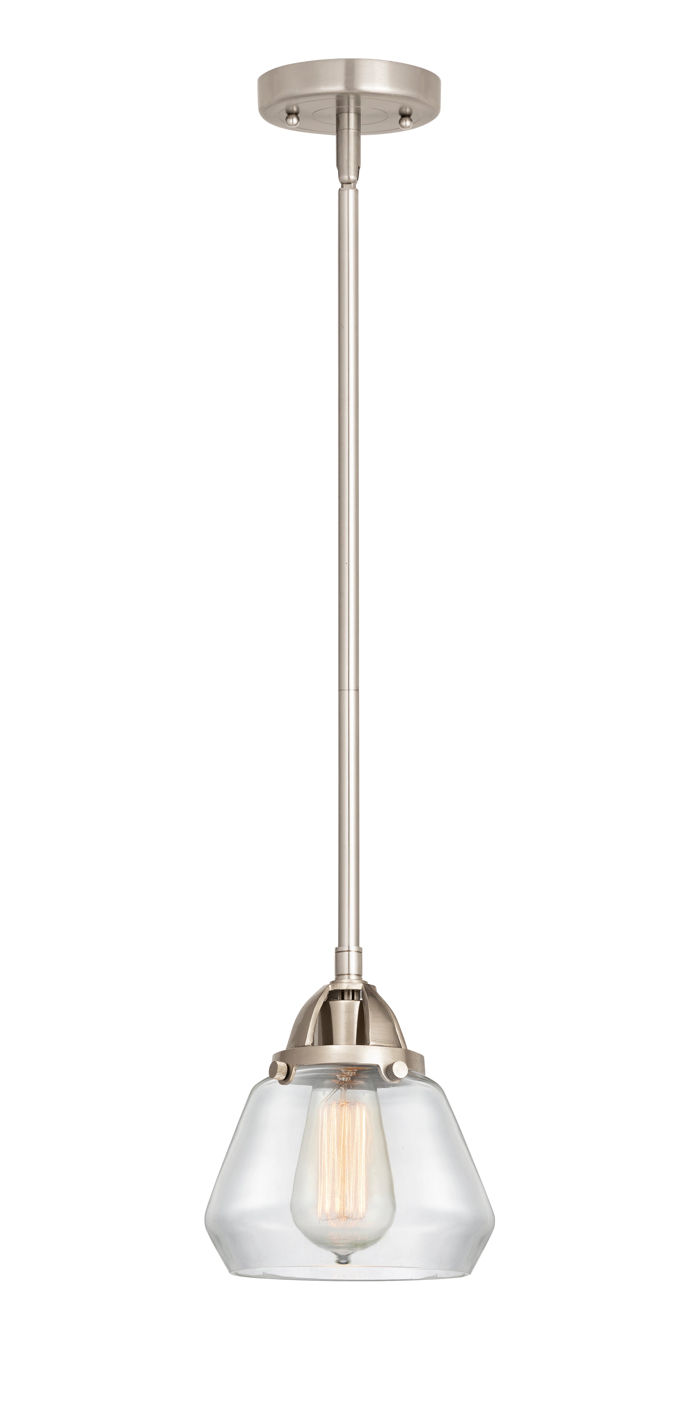 Nouveau 2 Mini Pendant Cast Brass Antique