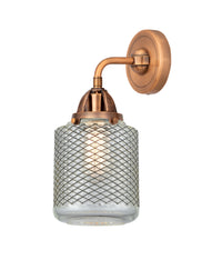 Nouveau 2 Sconce Cast Brass Glass