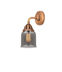 Nouveau 2 Sconce Cast Brass Glass Steel