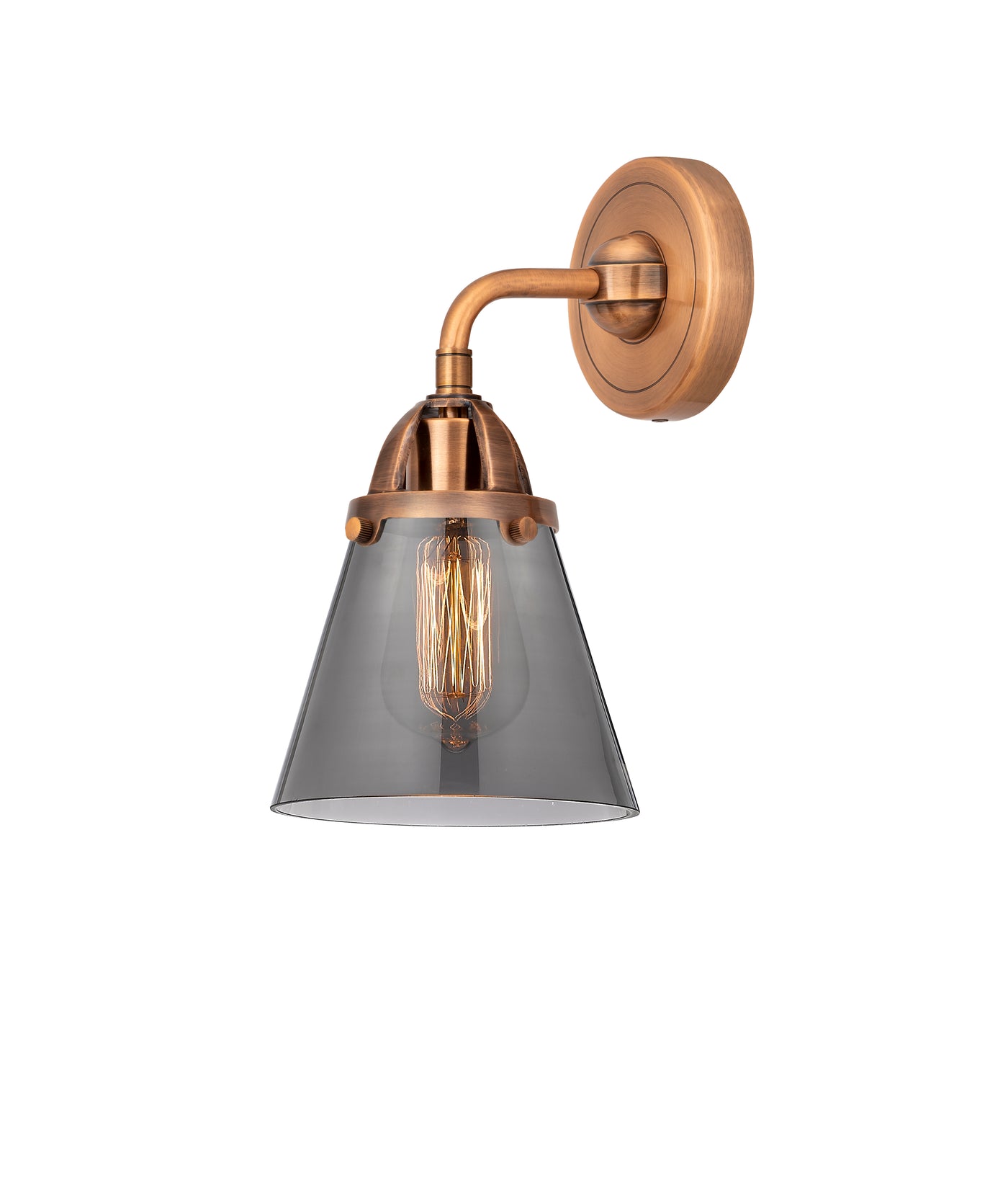 Nouveau 2 Sconce Cast Brass Industrial Style