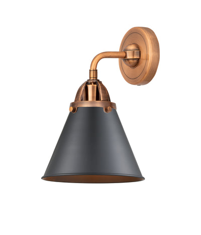 Nouveau 2 Sconce Cast Brass Glass Steel