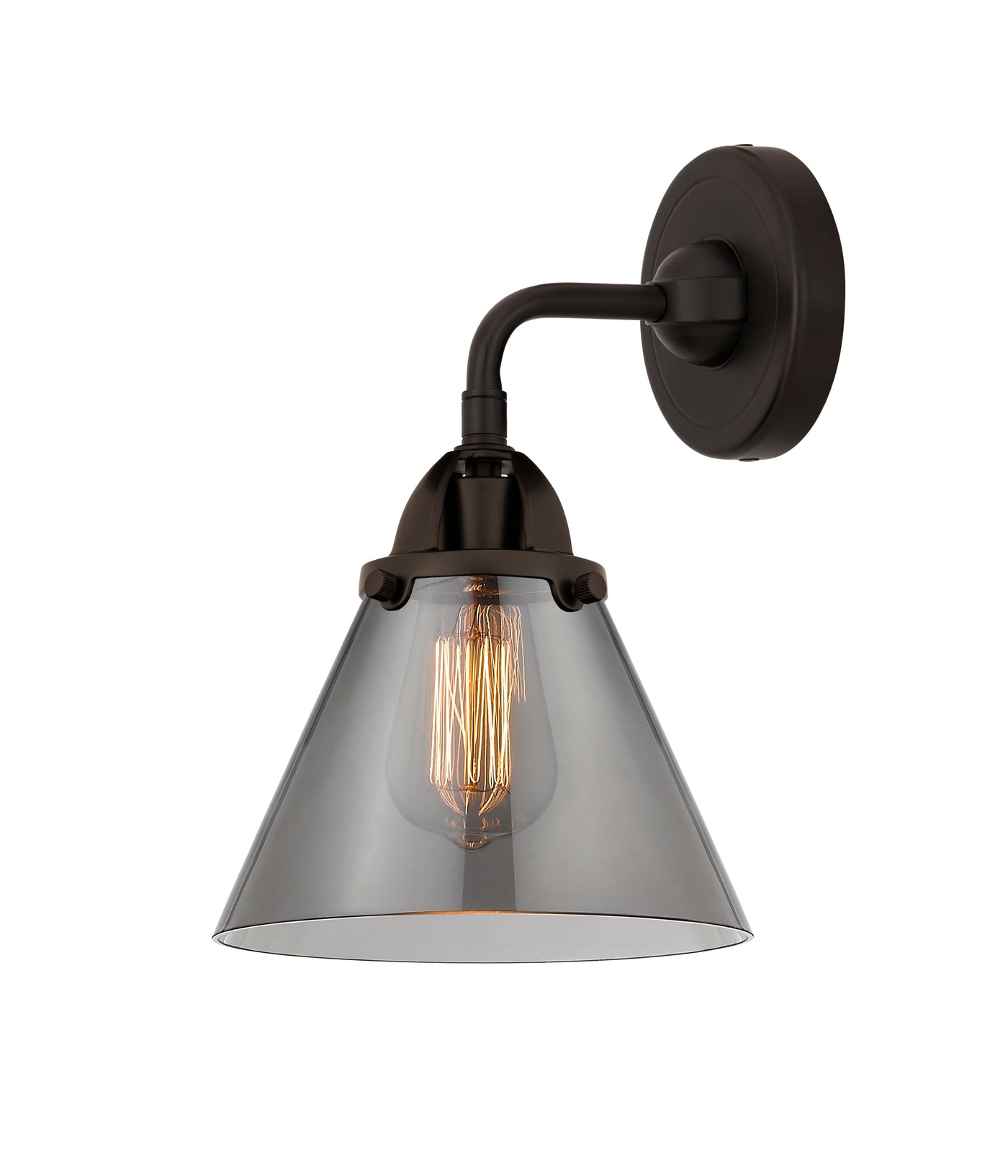 Nouveau 2 Sconce Glass Cast Brass