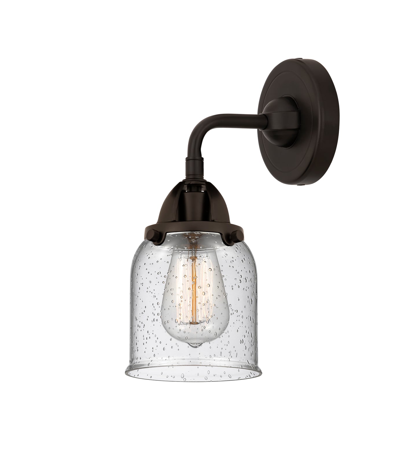Nouveau 2 Sconce Cast Brass Glass