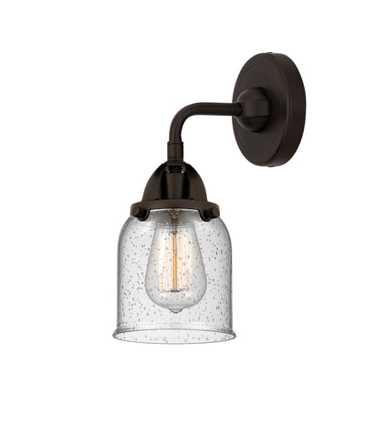 Nouveau 2 Sconce Cast Brass Glass Steel