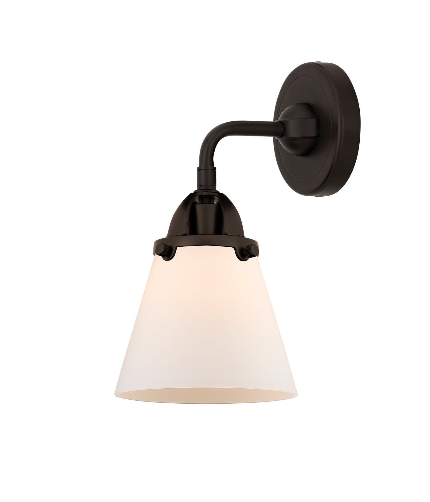 Nouveau 2 Sconce Cast Brass Glass Steel