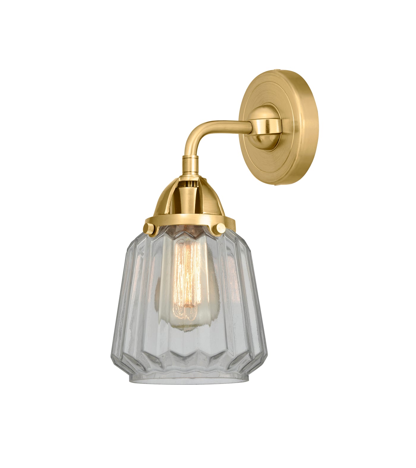 Nouveau Bath Vanity Light Cast Brass Finish