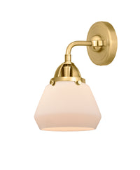 Nouveau 2 Sconce Cast Brass Glass Steel