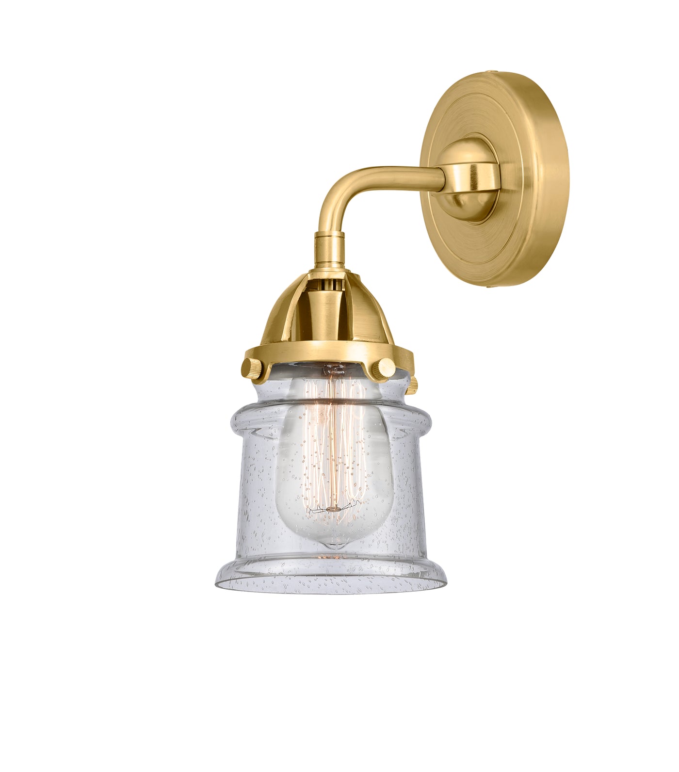 Nouveau 2 Sconce Brass Cast Glass