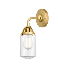 Nouveau 2 Sconce Cast Brass Glass