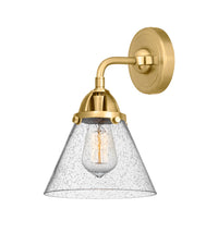 Nouveau 2 Sconce Glass Cast Brass