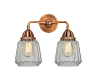 Nouveau 2 Sconce Cast Brass Glass Steel