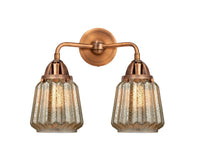 Nouveau 2 Sconce Cast Brass Glass Steel