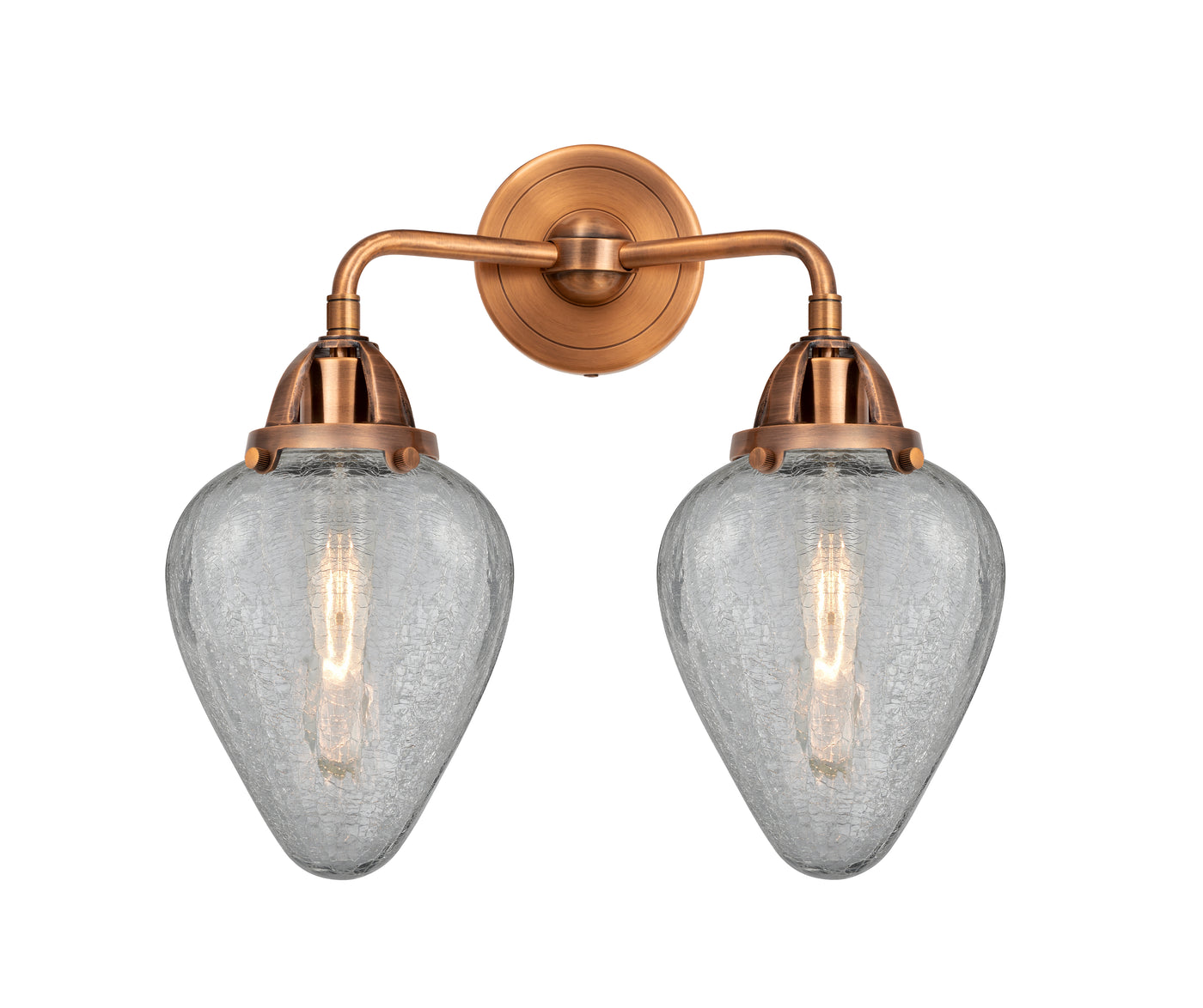 Nouveau 2 Bath Vanity Light Cast Brass