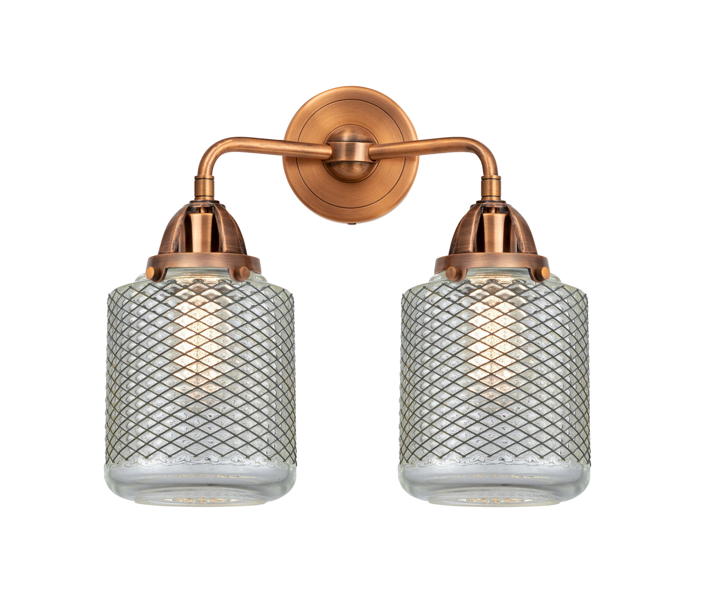 Nouveau 2 Bath Vanity Light Cast Brass