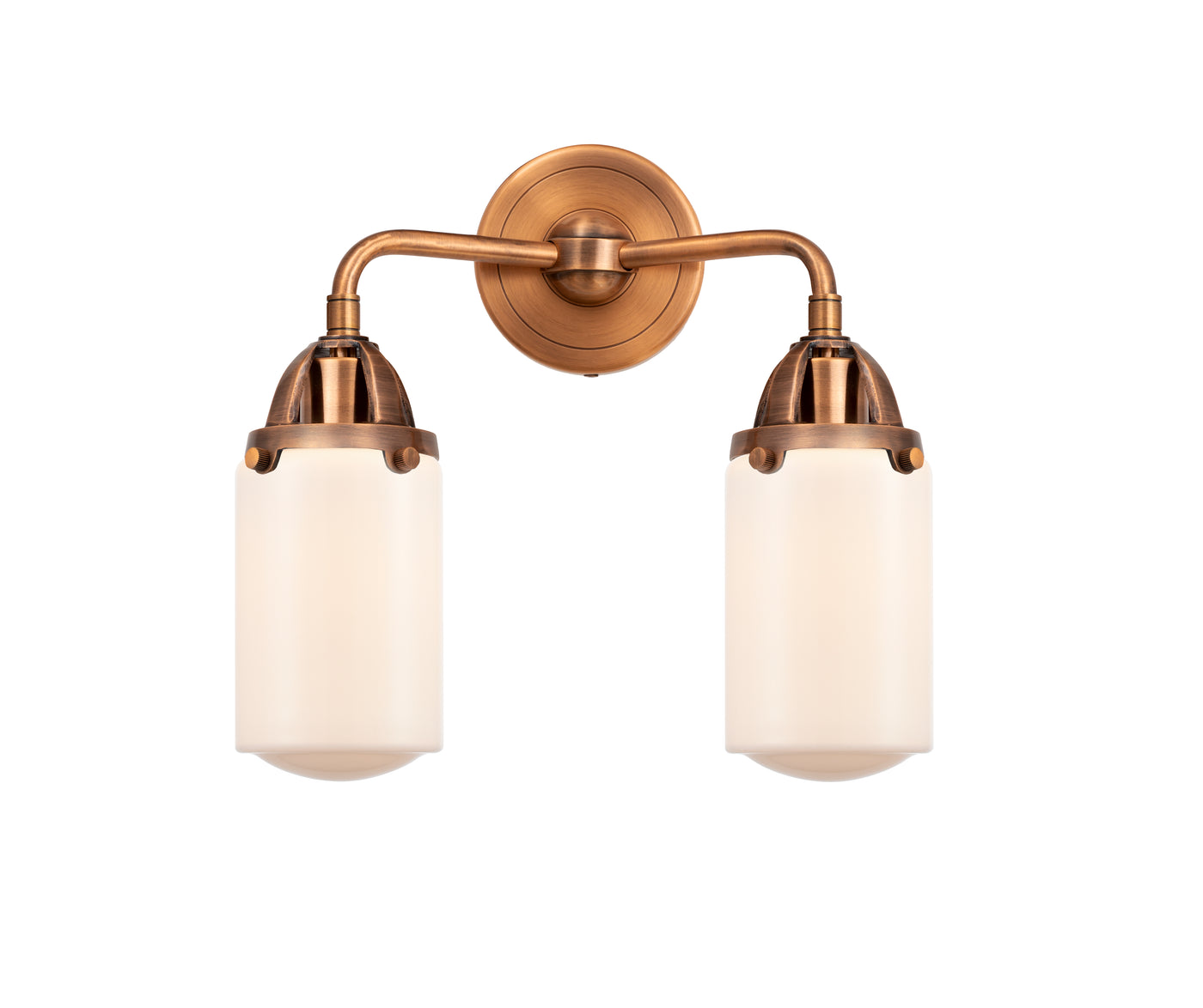 Nouveau 2 Bath Vanity Light Cast Brass