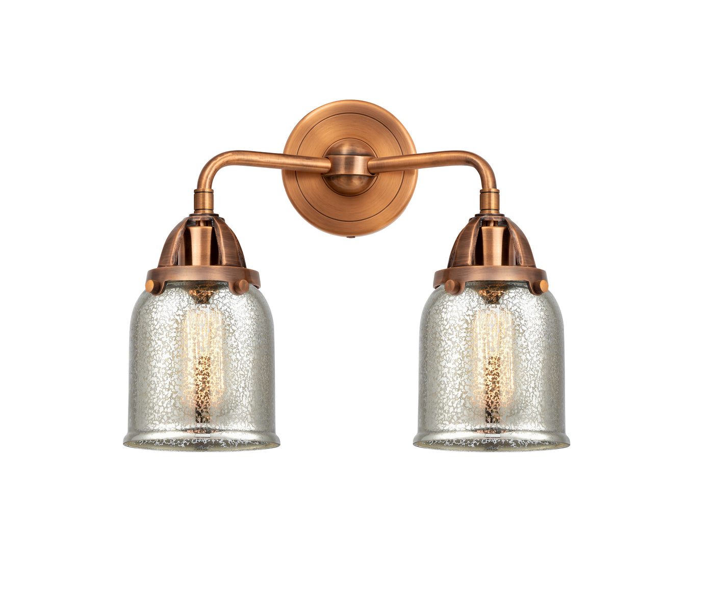 Nouveau 2 Bath Vanity Light Cast Brass