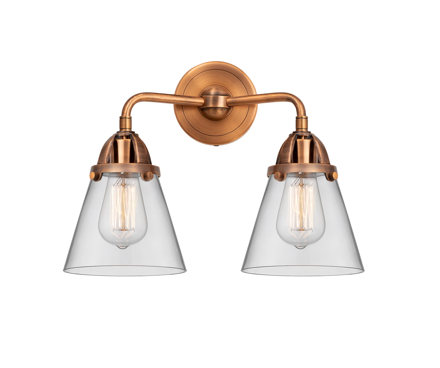 Nouveau 2 Bath Vanity Light Cast Brass