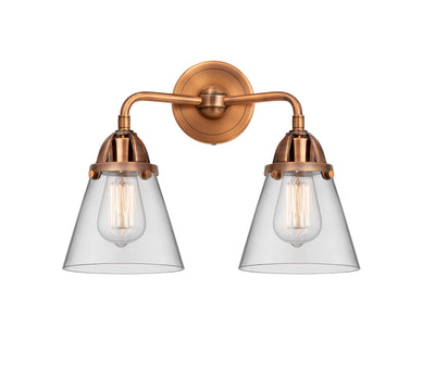 Nouveau 2 Bath Vanity Light Cast Brass