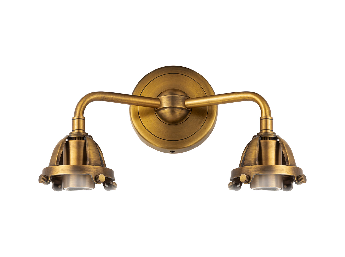 Nouveau 2 Sconce Cast Brass Dimmable