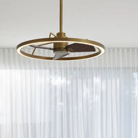 28 Inch 1 Light LED DC Black Fan in Antique Bronze with Remote