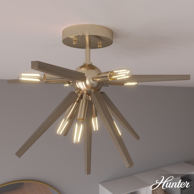 Fair Oaks 40-inch 4-light Luxe Gold Linear Chandelier